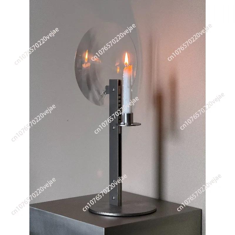 Lens magnification Metal candle holder Creative atmosphere Living room Bar Design ornament Room Bauhaus gift