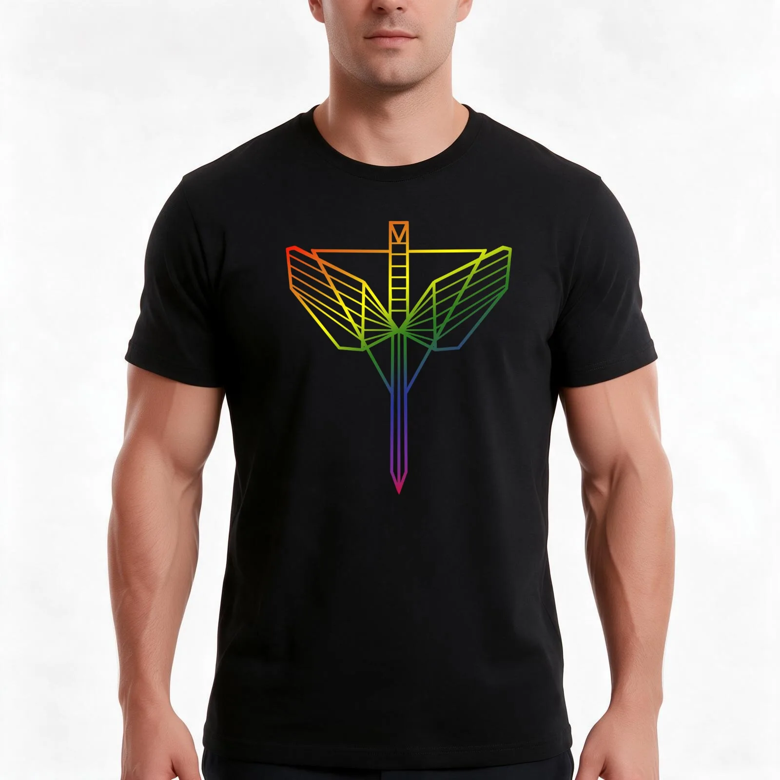 Angel Shield Wynonna Earp T-Shirt, Summer Casual Cotton Tee, Oversized Streetwear Tops, Vintage Graphic Print, Unisex Men Women