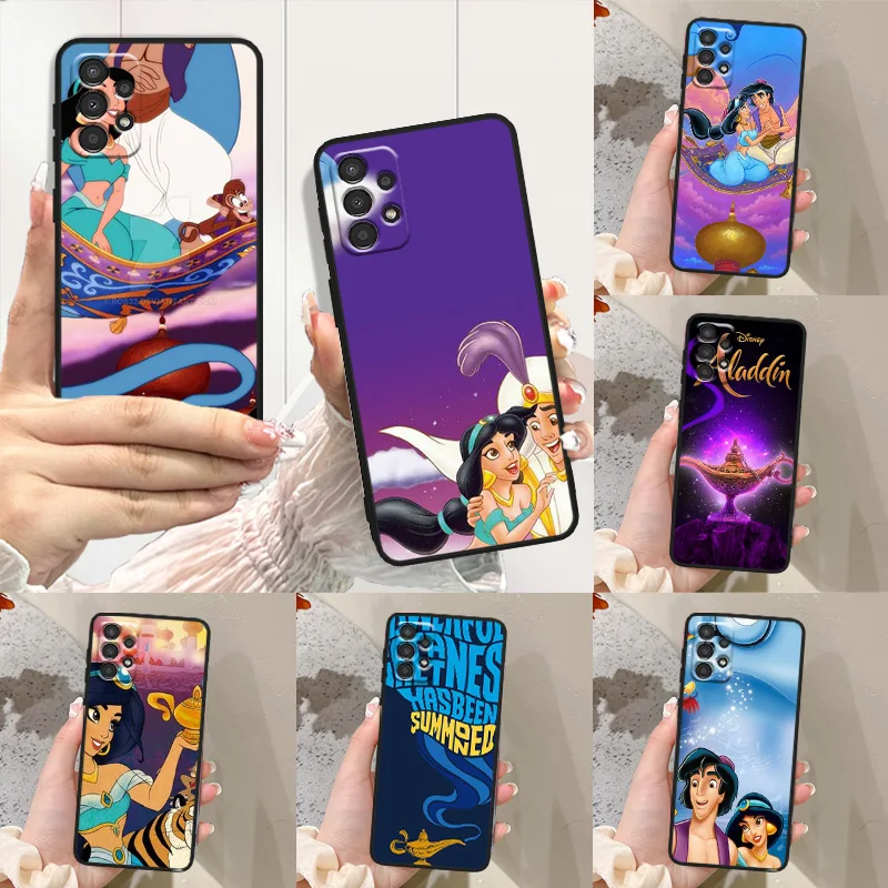 Disney Aladdin For Samsung A31 32 33 34 35 42 50 51 52 53 54 55 60 70 71 72 73 80 81 90 91 Black Phone Case Funda Soft Cover