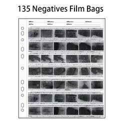 35MM Negatives Film Storage Pages with Holes on the side Acid-free Bags 135MM Black White Color Film Slide Preservers Pages