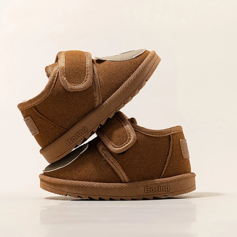 

Niña Botas 2025 Winter New Kids Boots Retro Versatile Girls' Ankle Boots Comfort Anti Slip Boys Snow Boot Zapatos De Mujer