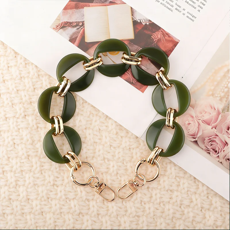 40/60/120cm Acrylic Handbag Chains DIY Shoulder Bag Strap Purse Hanging Handles Chains Bag Parts Accessories