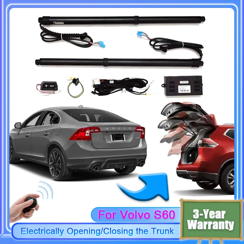 For VOLVO S60 2019~2024 Vehicle Electric Tailgate Lift for Drive Trunk Intelligent Opening of Tail gate Soft Close Car Door