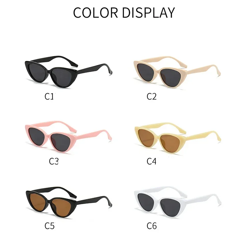 2024 Vintage Cat Eye Women Sunglasses Vintage Small Frame Sun Glasses for Men Luxury Brand Design Outdoor Eyewear UV400