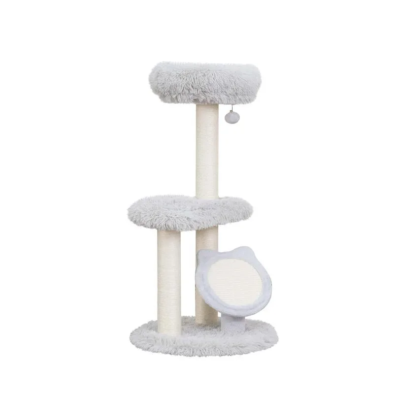 

Rockview Cozy 2-Level Cat Tree with Sisal Scratching Posts and Shag Perch