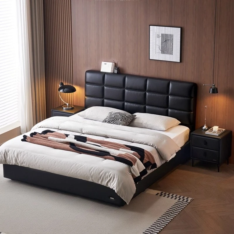 

Главная Лоуренс кожаная кровать из воловьей кожи Двуспальная кровать 2-местные кровати каркасы мебель для спальни королева 150x200 180x200 см каркас королева