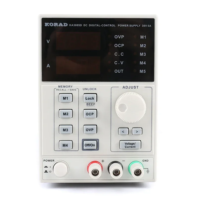 KA3005D Precision Adjustable LCD Digital Programmable Laboratory Switching DC Power Supply 30V 5A 220V 110V