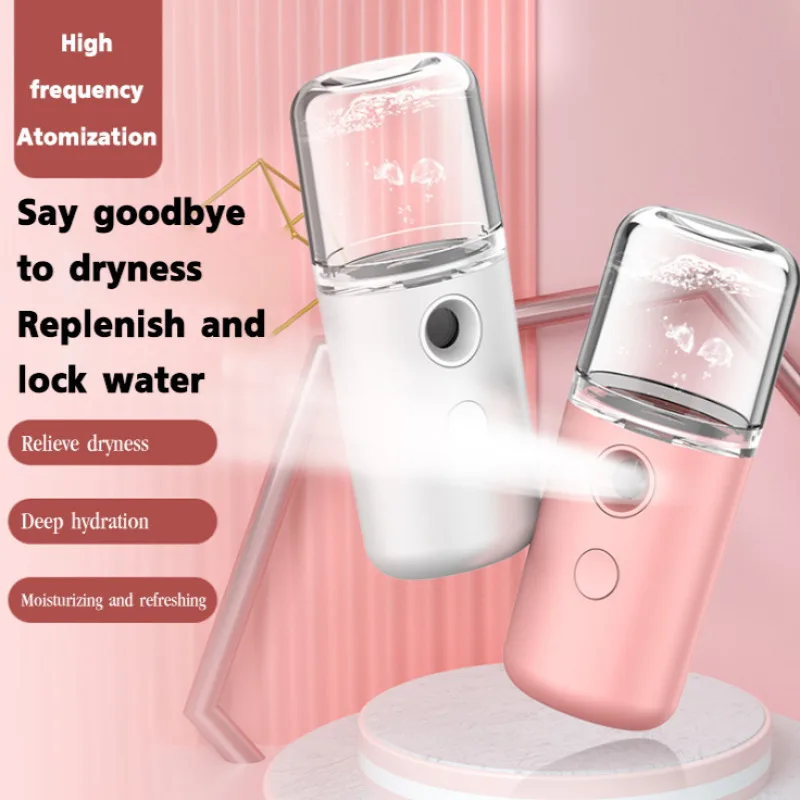 Home Handheld Beauty Nano Spray Hydration Instrument Rechargeable Alcohol Disinfection Spray