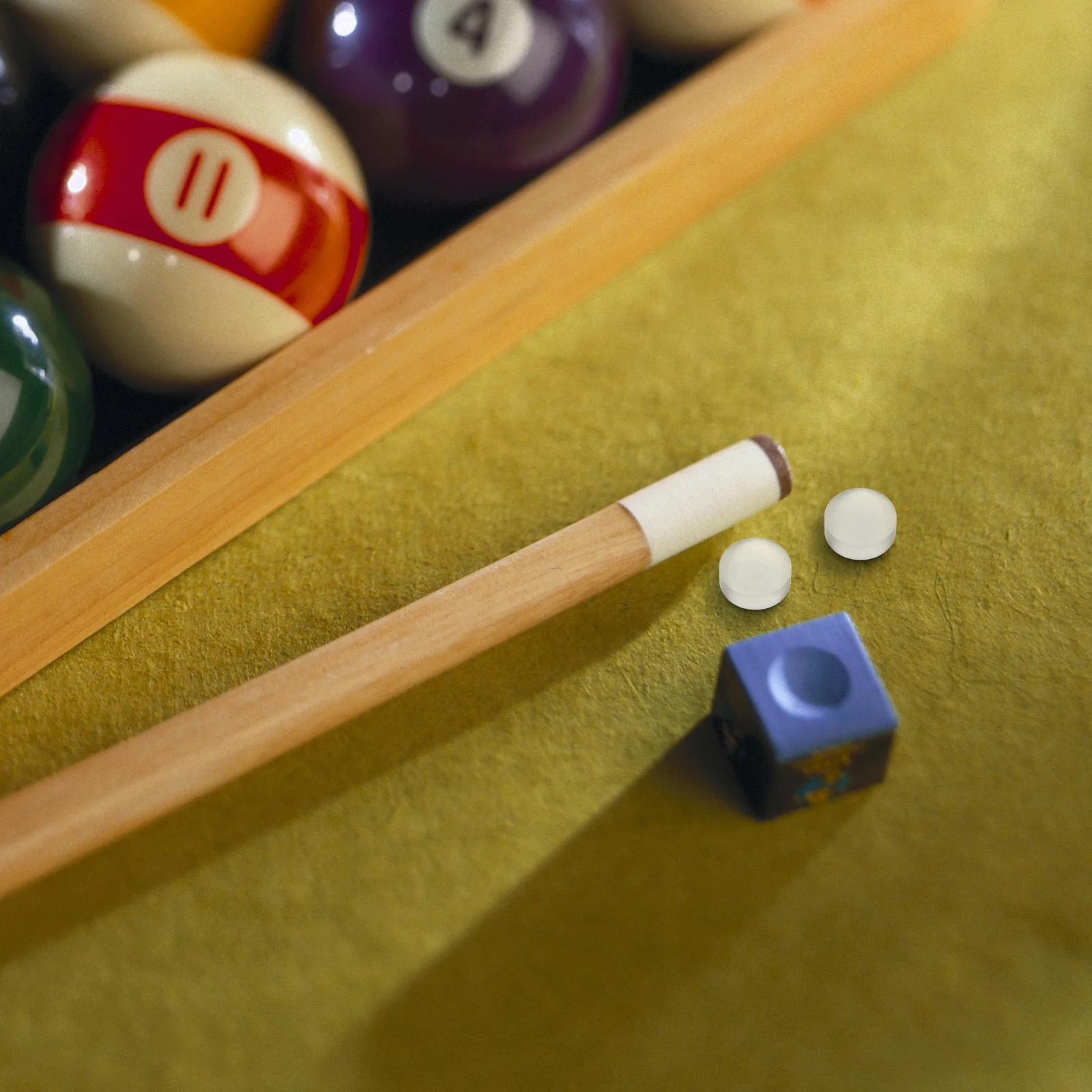 

2Pcs Billiard Cue Tips Wear-Resistant Not Easy Deform Break Perfect Gift Billiard Lovers Cue Sticks Tips