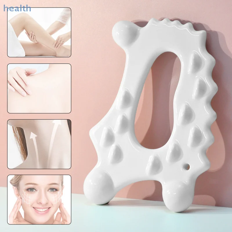 세라믹 다기능 스크래핑 보드 자오선 준설 마사지 얼굴 바디 마사지 도구 Gua Sha Face Lift Guasha Massager
