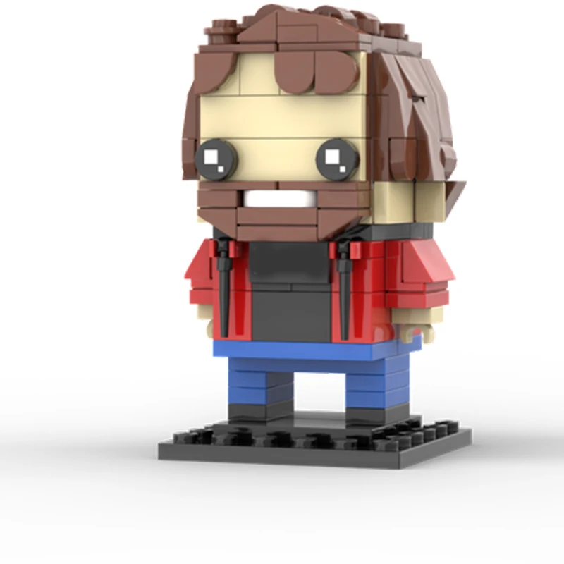 

220PCS MOC Florent Bernard Son Etagere Floodcastes Custom Brickheadz DIY Building Blocks Birthday Toys Gift Assembly for Kids