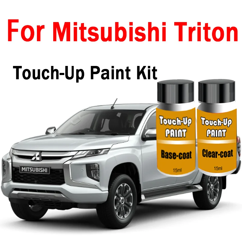 Car Paint Repair Kit Scratch Remover Paint 2PCS For Mitsubishi Triton 2026Car Touch-Up Set Car Accessories Black White Grey Blue