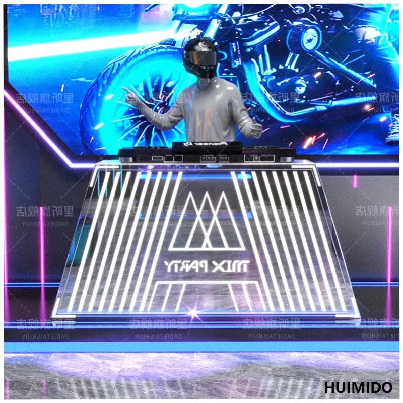 Bar DJ station, electronic audio disc player, shelf,  mix nightclub, dancing disc table, removable customization