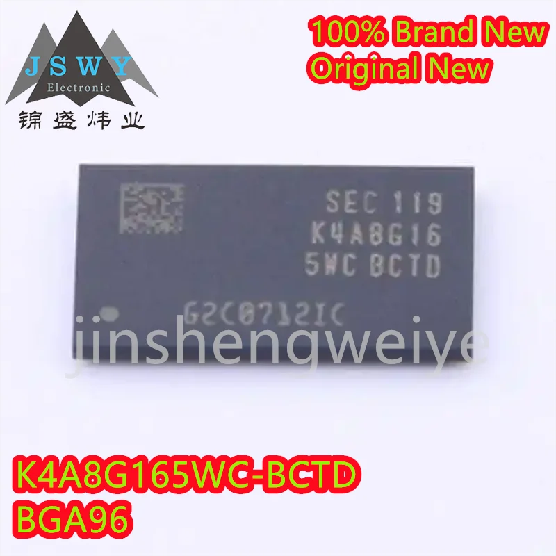 Electronics K4A8G165WC-BCTD K4A8G165WC 100% Brand New Original 8GB Memory Chip IC 1G*8 Package BGA96 DDR4 5~15PCS Free Shipping