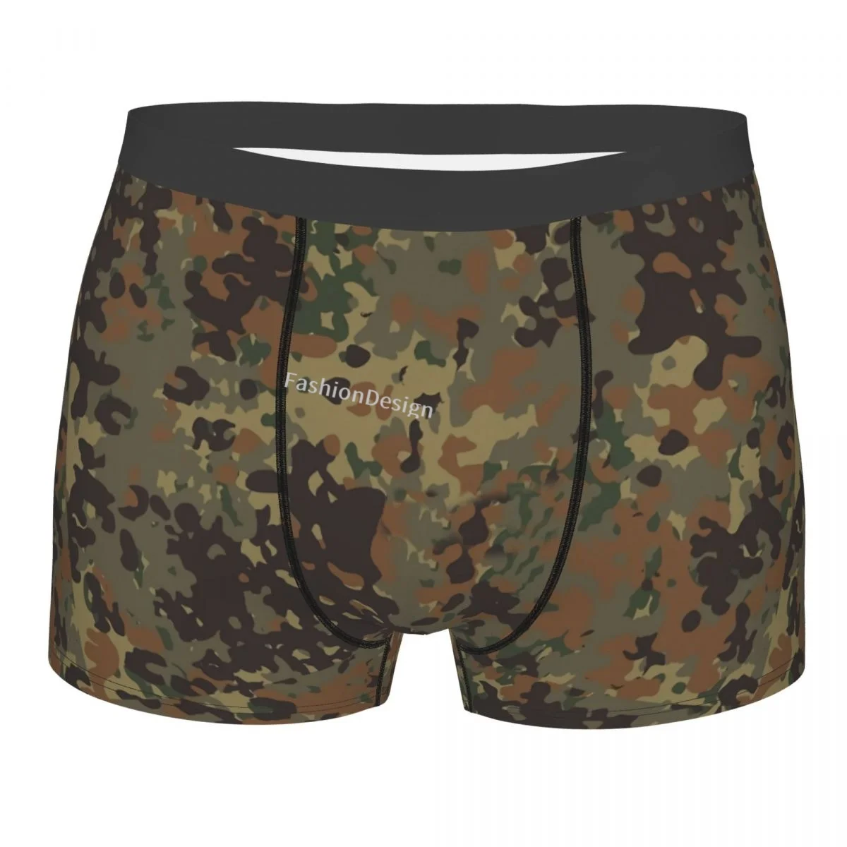 Flecktarn Camo Camouflage Art Culture Underpants Cotton Panties Male Underwear Print Shorts Boxer Briefs