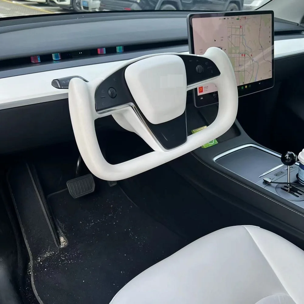 

Touch Control For Tesla Model S/X Plaid Steering Wheel Upgrade Modified For Model Y/3 Original Yoke Steering Wheel Control