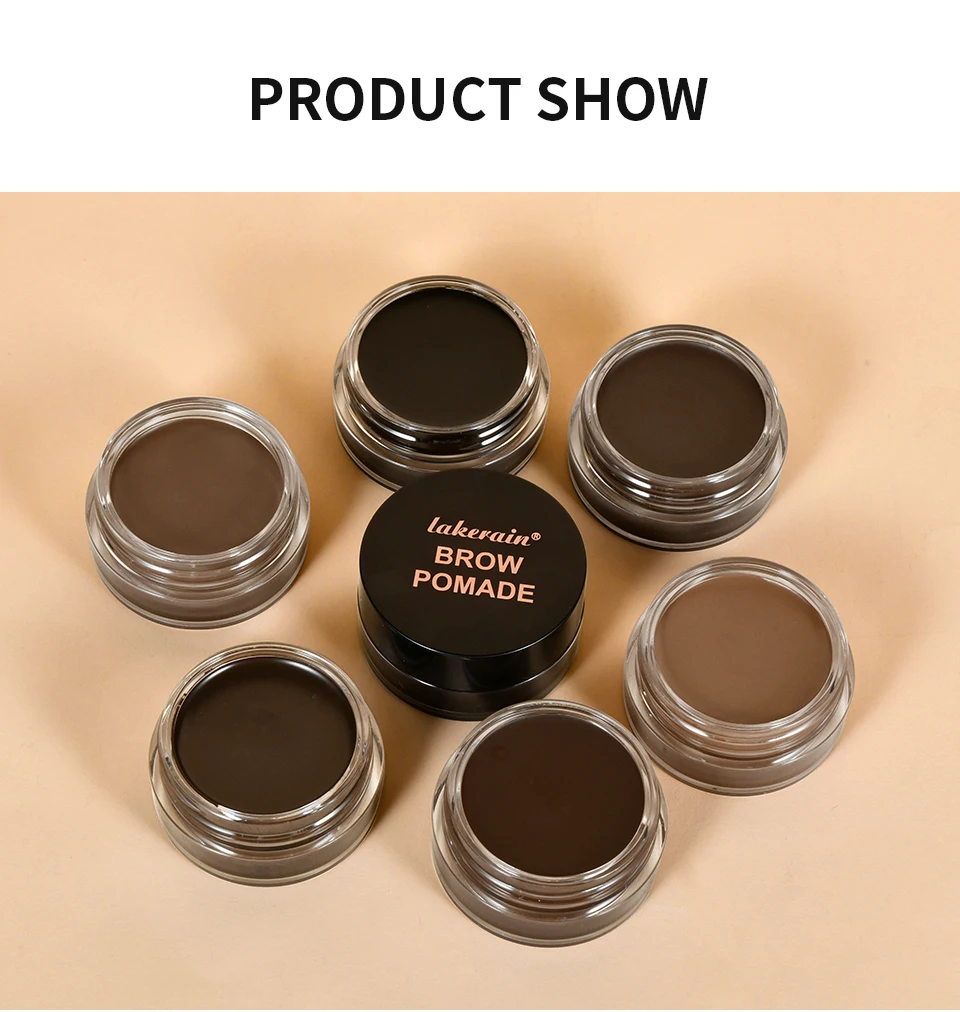 6 farben Matte Schwarz Wilde Augenbraue Creme 3D Natürliche Farbton Augenbraue Enhancer Gel Wachs Wasserdicht Langlebige Augen Make-Up Kosmetische werkzeug – Detail 10