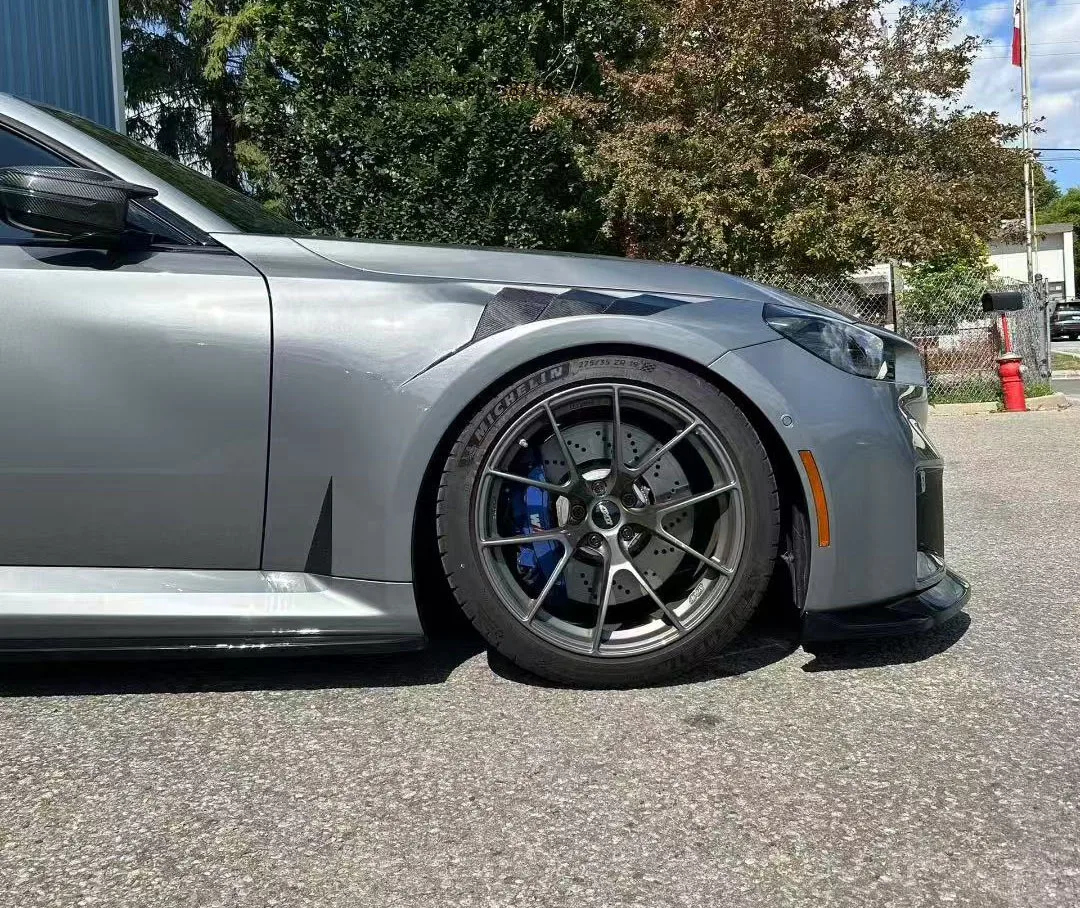 Yaochi for G87 M2 Dry Carbon Fiber Fender Bumper with Exhaust Cut-Outs Bolt-On Installation New Condition Protection