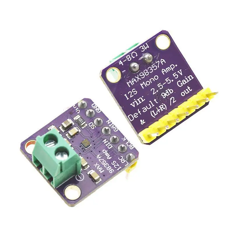 【C】1Set 3006 I2S 3W Class D Amplifier Without Filtering DIY Power Amplifier Board MAX98357A Audio Amplifier Module