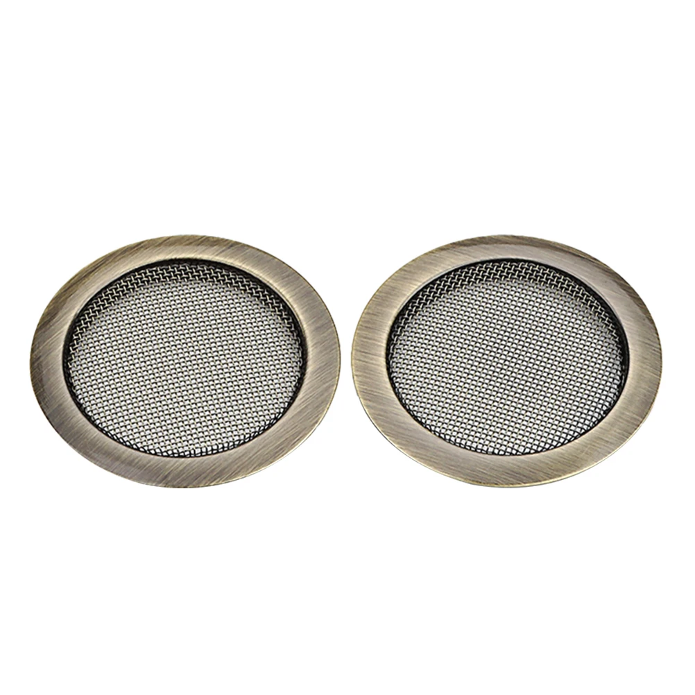

2 Pcs Number Duobaoqin Net Cover Guitars Copper Resonator Screen Screened Soundhole Inserts