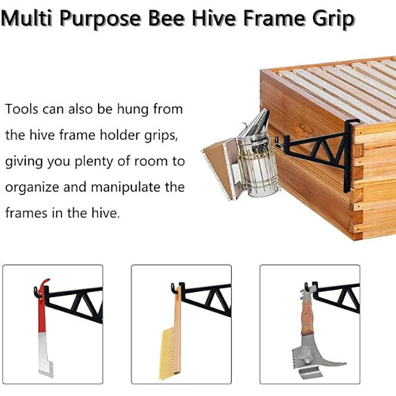 2 ชิ้น Bee ตรวจสอบวงเล็บ Bee ขาตั้งกรอบ Perch Beekeep Starter Kit กรอบสําหรับ Bee กล่องชั้นวางของ