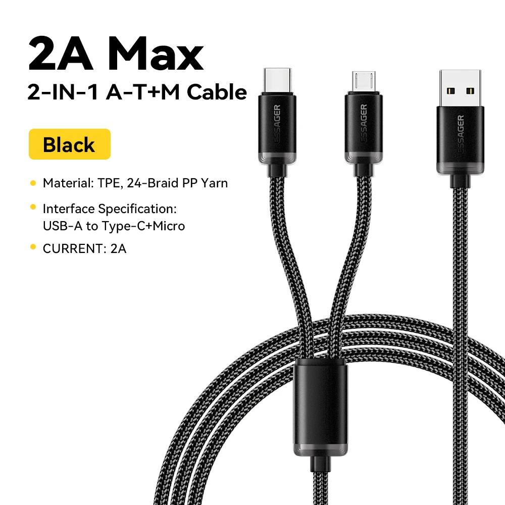 Variant: 2 in 1 Black 1.2M