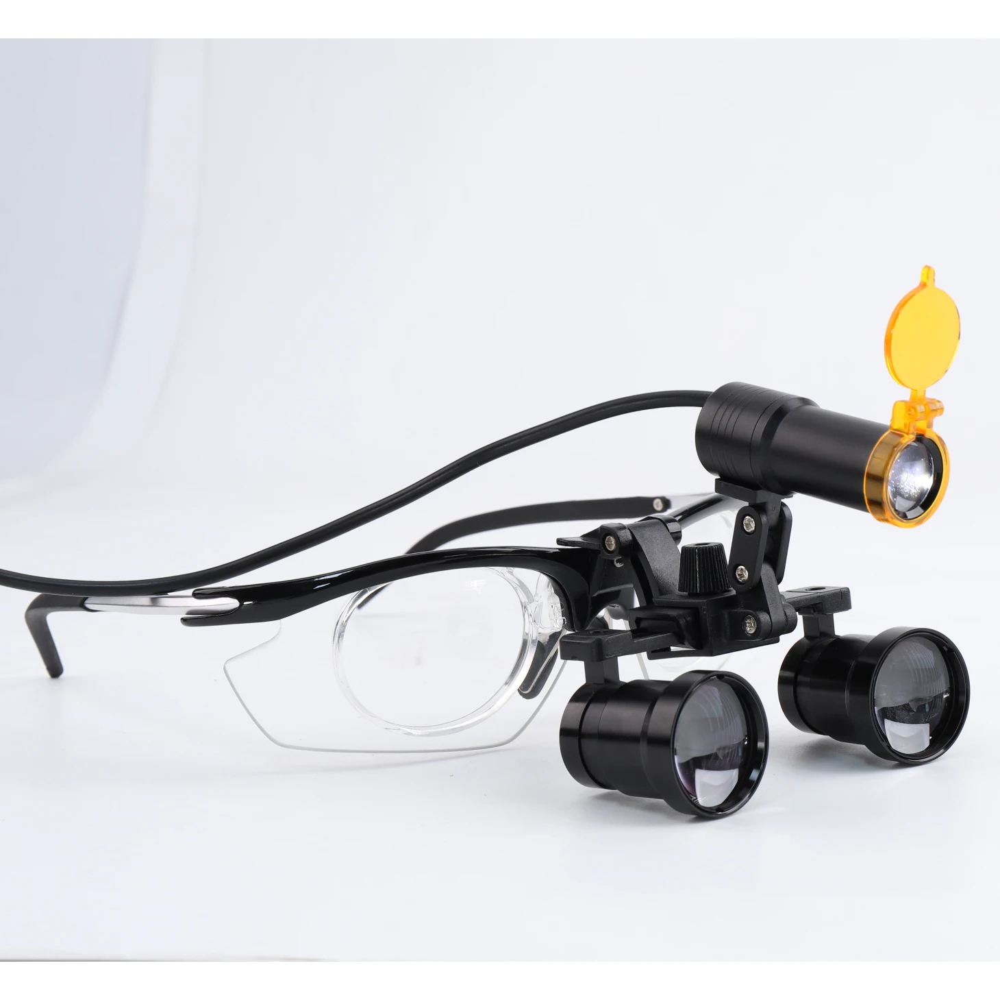 Dentistry 3.5X Dental Loupes With Surgical Light  3.5 Magnification Binnocular Magnifying Glass Oral Headlamp