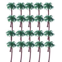 5/10/20Pcs Miniatures DIY Transfiguration Coconut Palm Tree Train Railroad Scenery Tree Model Scenery Craft