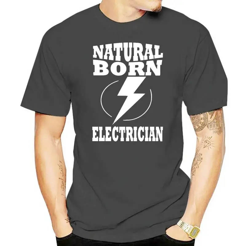 Natural Born Electrician T Shirt Electricians Tools Gift Pliers Amp Meter Sparky(1)