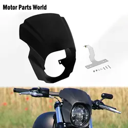 Motorcycle Front Headlight Fairing Cover Mask For Harley Softail Breakout FXBR FXBRS Model 2018-2022 Waterproof Accessories ABS