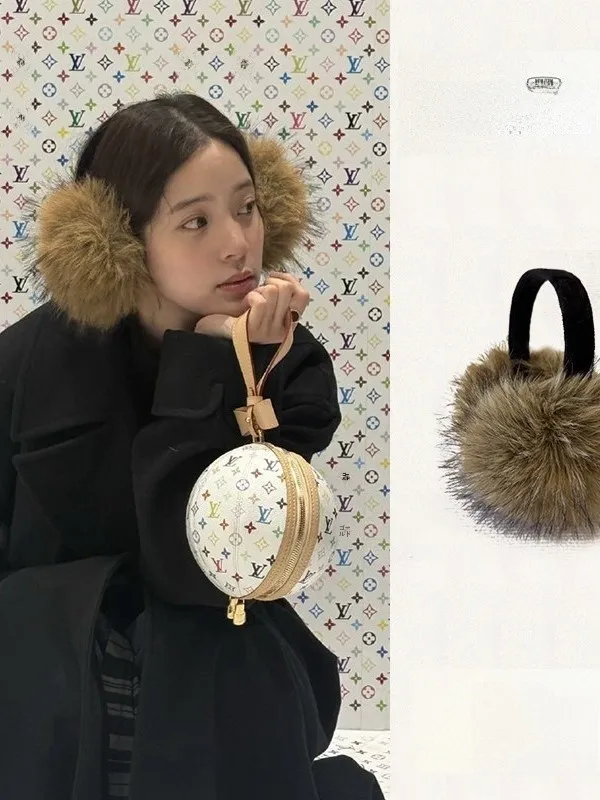 bm-brown-long-fur-ear-muffs-women's-winter-faionable-fur-simulation-warmth-ear-covers-sli-ear-pads-for-cold-weather