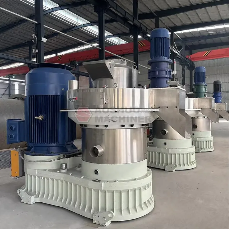 Energy Saving Animal Feeds Pellet Machine Ring Die Biomass Pellet Production Line Palm Shells Pellets Machine
