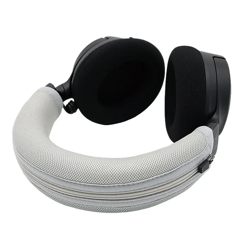 

Breathable Mesh Cloth Zipper Advanced feeling Headphone Head Beam Cover For Razer Kraken V4 THX Headphone Head Beam