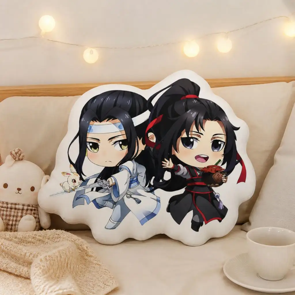 MDZS WangXian Mo Dao Zu Shi Plush Pillow Cushion Irregular Stuffed Throw Pillow Home Decor Gift Sofa Bed Couch