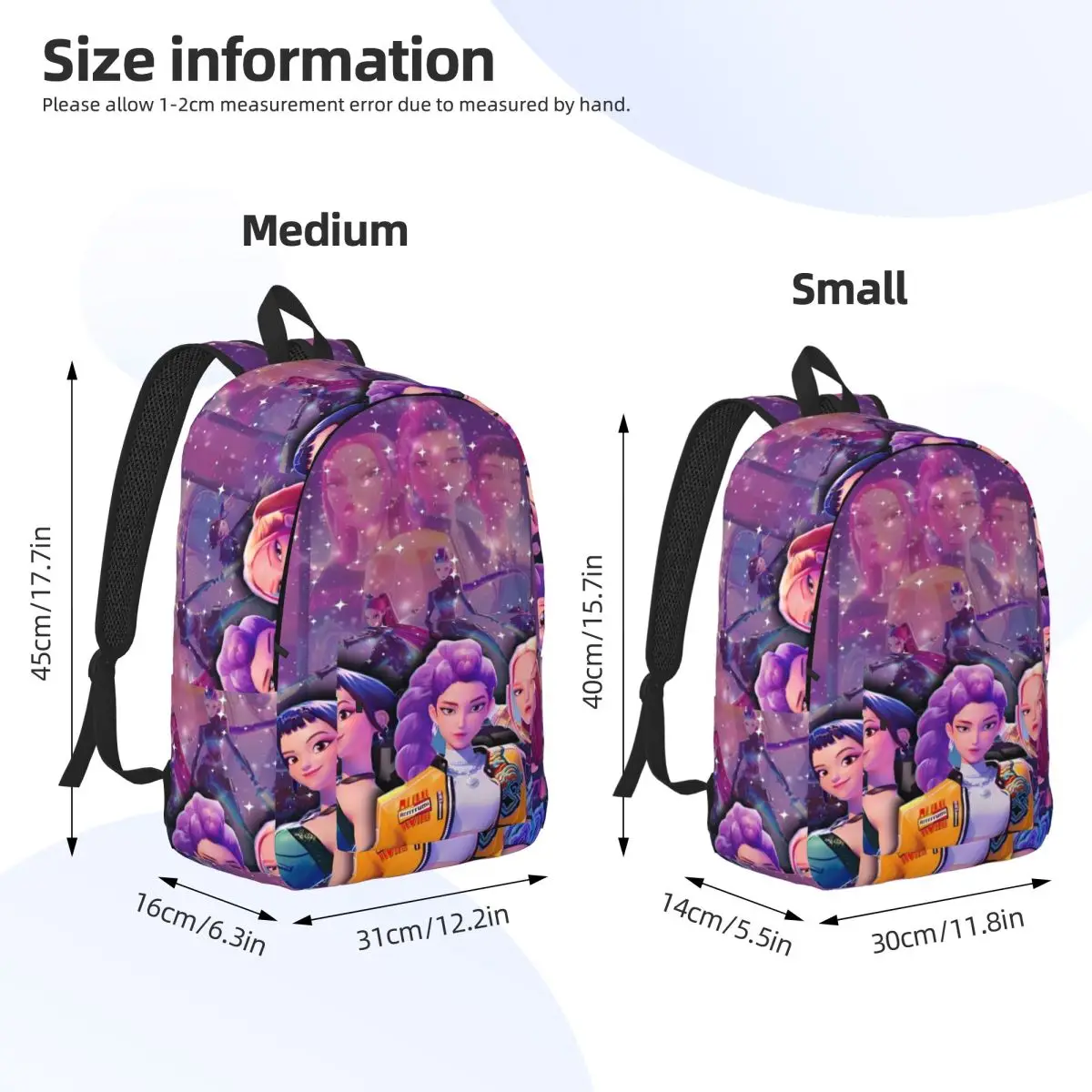 学生用スクールバッグ KPOP デーモンハンターズ デイリーバッグパック 2025 ホットムービープリント ファッションカジュアル 学生用スクールバッグ