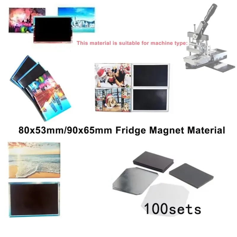 

100 компл. аксессуаров для магнитов на холодильник «сделай сам», содержит 100 комплектов пленки, магнитов, картонов и машинного резака с железным корпусом в комплект не входит