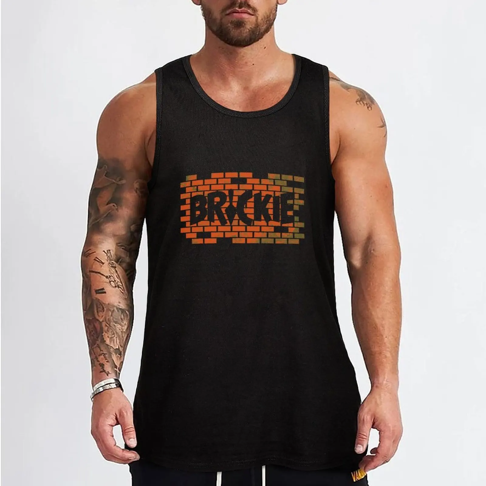 Brickie Trowel Bricklayer Construction Vintage Retro Tank Top summer 2024 Men's clothing brands Men's tops t shirt gym