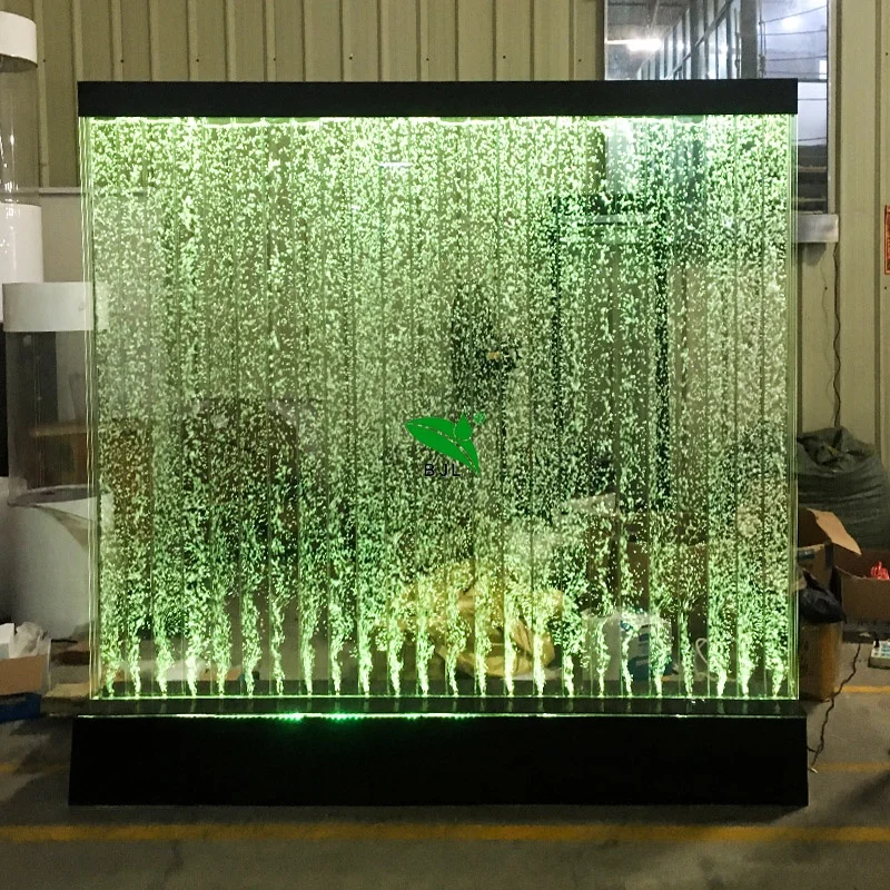 Custom, custom floor standing led water bubble wall screens & room dividers