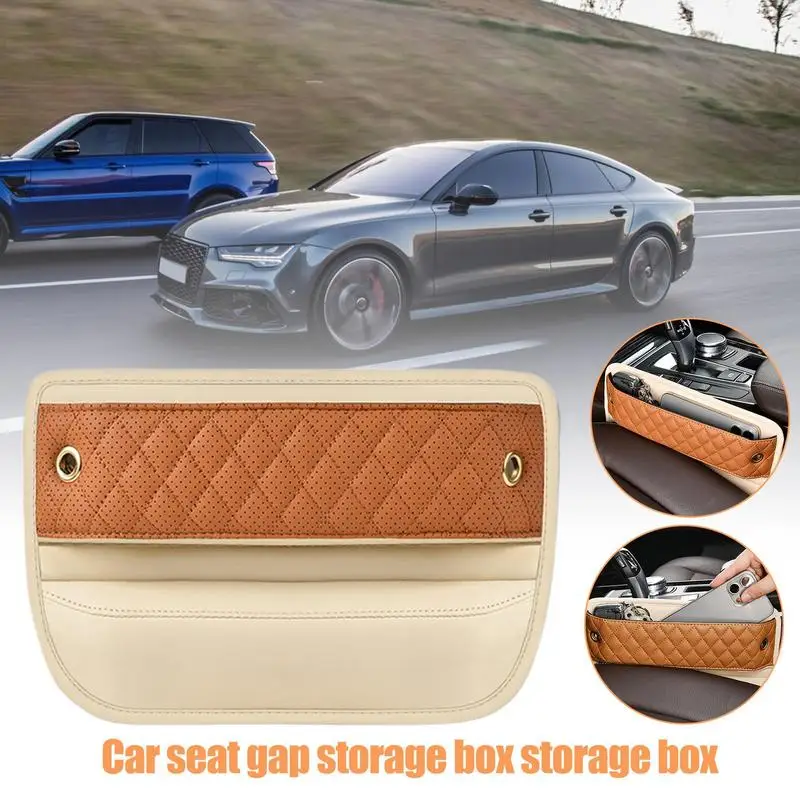 Center Console Filler Between Seat Storage Box Car Seat Filler Car Accessories Automobile Organizers For Most Car SUV Truck