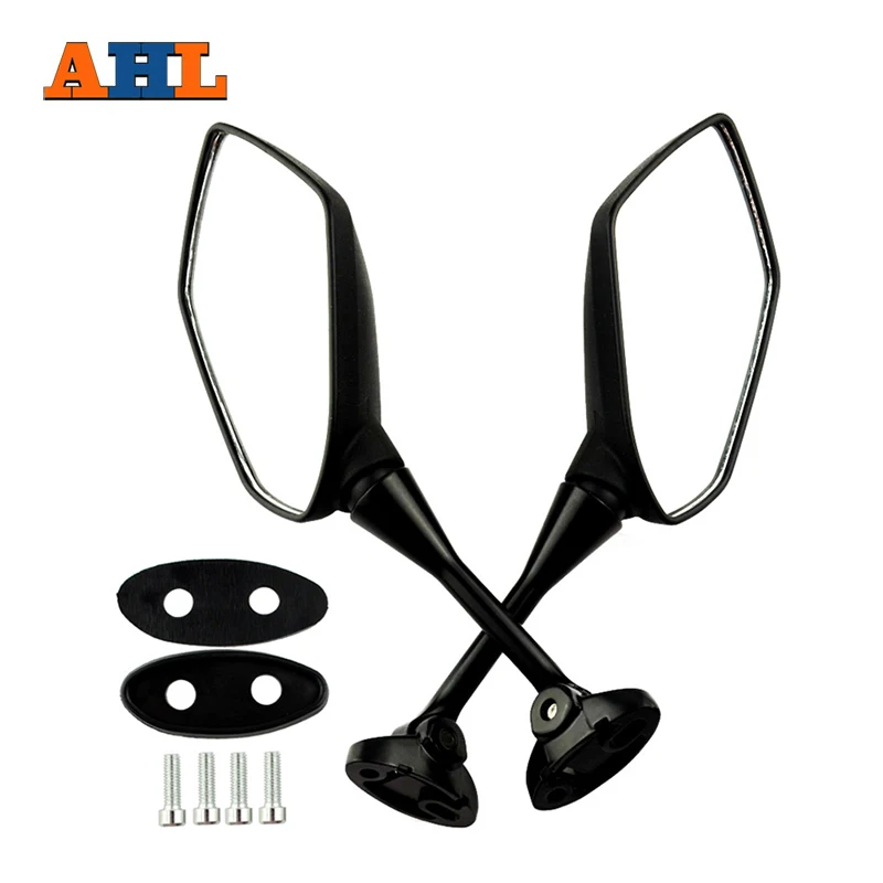 

AHL Motocycle Rear Side View Mirrors Rearview Mirror Fit For KAWASAKI Ninja250R EX250K8F For HYOSUNG GT125R GT250R GT650R GT650S