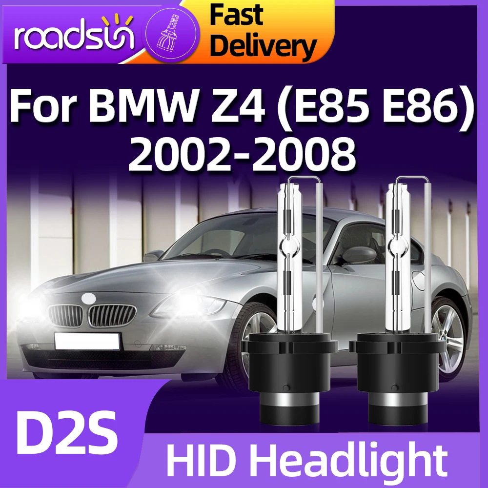 

Roadsun 35W D2S HID Xenon Lamp Car Headlight 6000K Single Beam Auto Light For BMW Z4 (E85 E86) 2002 2003 2004 2005 2006 20072008