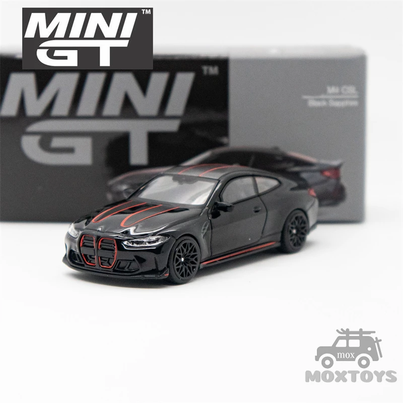 MINI GT 1:64 M4 CSL Black Sapphire LHD Diecast Model Car