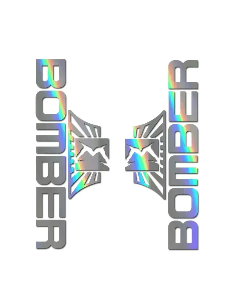 Mountainbike-Gabel Vinyl-Aufkleber Wasserdichte Sticker für Vorderradaufhängung im Bomber-Stil Individuelle Dekoration