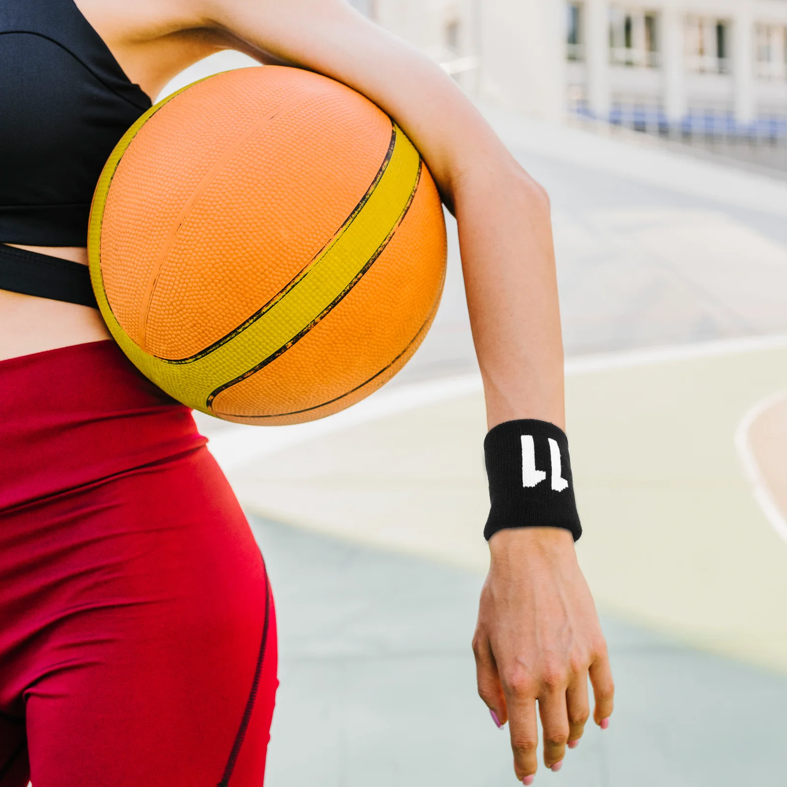 

1Pair Elastic Wrist Brace Cotton Sports Wristbands Sweatbands Workout Wraps Breathable Wrist Protector for Fitness Tennis