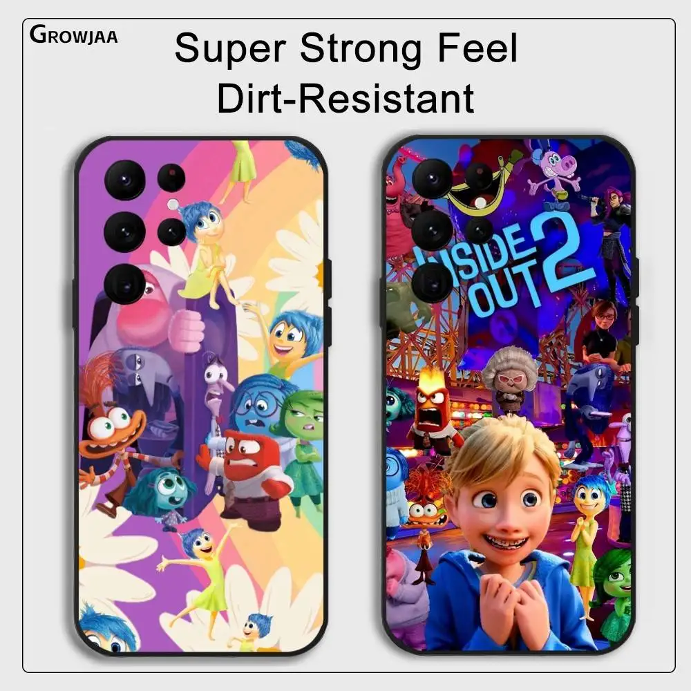 

Inside Out 2 Movie Cute Cartoon Phone Case For Samsung Galaxy S25 S24 S22 S23 Ultra S21 S20 Plus 5G Frosted Non-Slip Soft Cover