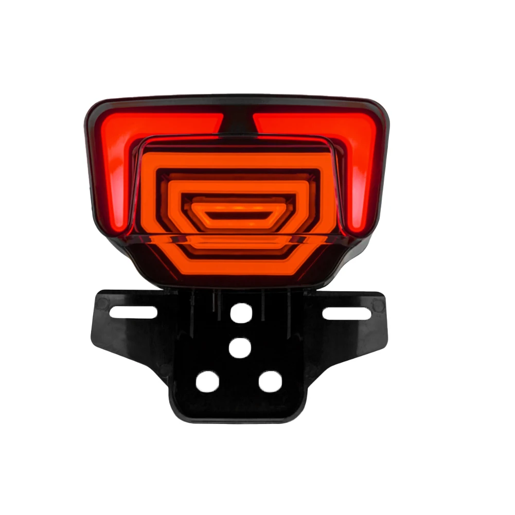 Enhanced Visibility in Various Conditions with Smoked Lens LED Brake Tail Light for Honda TMX155CG125 Modification