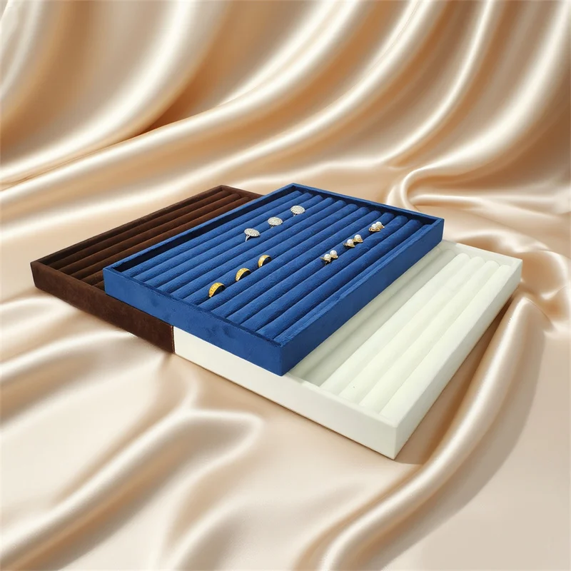High-quality Velvet-colored Jewelry Storage Display Tray Suitable For Storing Rings Necklaces Pendants Earrings And Bracelets