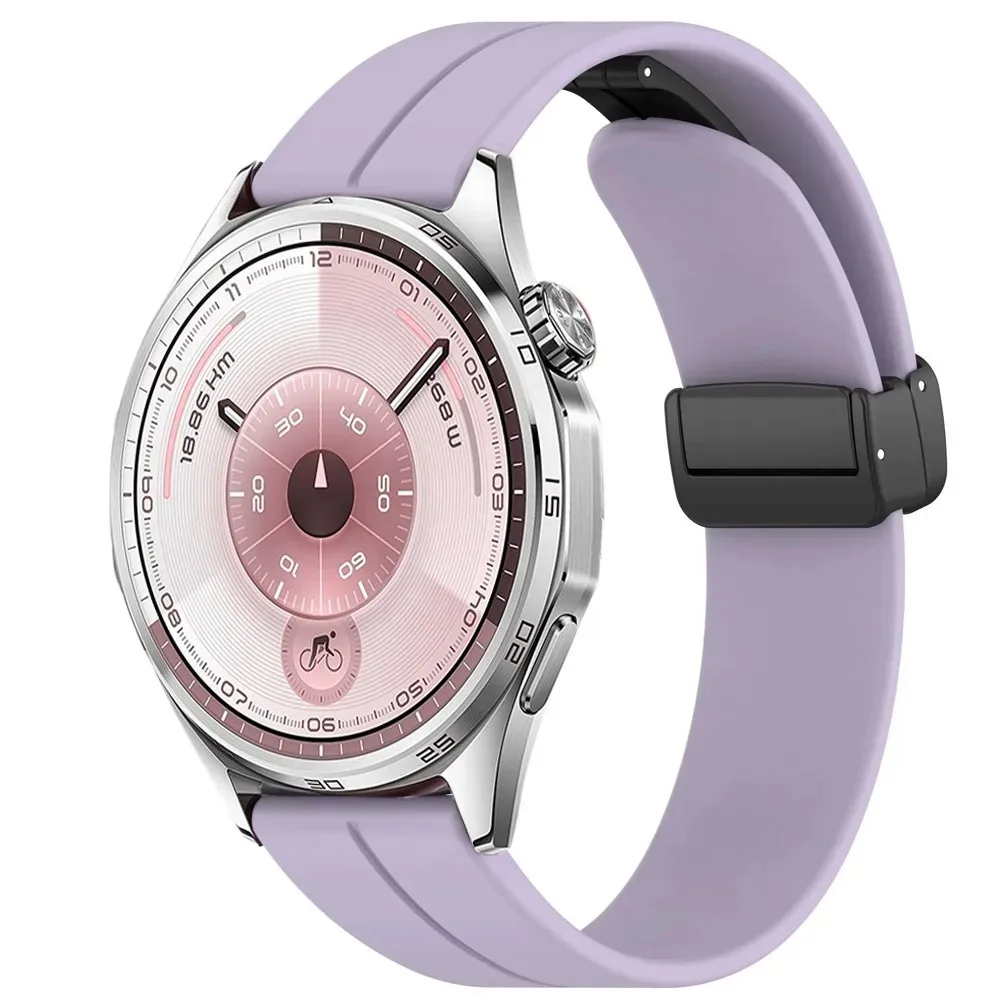 22 مللي متر 20 مللي متر حزام سيليكون لساعة هواوي 5 GT6-GT5-GT4 Pro 46 مللي متر Amazfit Balance 2 شريط مغناطيسي مريح لسامسونج 7 6 5 4