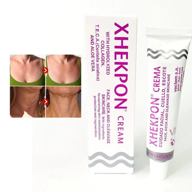 Xhekpon Crema Face Neck Cream 40Ml Halslijn Crème Rimpel Gladde Anti Whitening Cream Hydraterende Voedende Nekverzorging