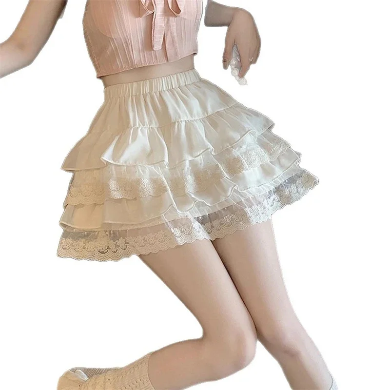 المبيعات اليابانية ليز ليزا الدانتيل شبكة التطريز تنورة صغيرة التنانير القصيرة الفريدة #5